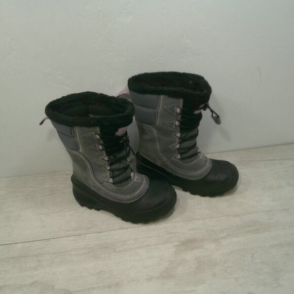 The North Face Shellista Lace up Gray Pink Waterproof Winter Snow Boot Size 3 - Picture 13 of 13